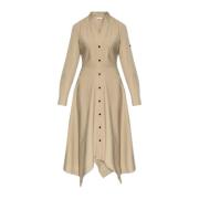 Jurk met zakken Salvatore Ferragamo , Beige , Dames