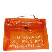 Pre-owned Fabric handbags Hermès Vintage , Orange , Dames