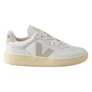 Retro Leren Sneakers Veja , White , Dames