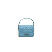 Blauwe Polyethyleen Handtas met Logodetails Love Moschino , Blue , Dam...