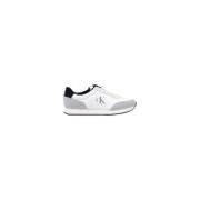 Suede Leren Sneaker Mannen Collectie Calvin Klein Jeans , White , Here...