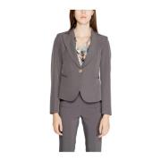 Elastaanmix Damesblazer Herfstcollectie Rinascimento , Gray , Dames