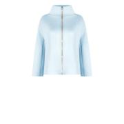 Elegante Jas Collectie Herfst Winter Rinascimento , Blue , Dames