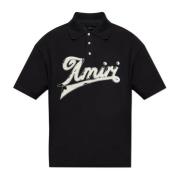 Polo met logo Amiri , Black , Heren