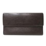 Pre-owned Leather wallets Louis Vuitton Vintage , Brown , Unisex