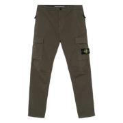 Groene Cargo Broek met Ritszakken Stone Island , Green , Heren