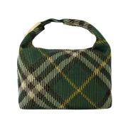 Groene Nylon Schoudertas - Medium Burberry , Green , Dames