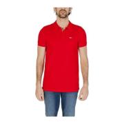 Katoenen Polo Shirt Lente/Zomer Collectie Tommy Jeans , Red , Heren