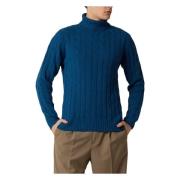 Blauwe Avion Sweater Daniele Fiesoli , Blue , Heren