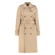 Klassieke Trenchcoat met Stijlvolle Details A.p.c. , Beige , Dames