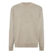 Crew Neck Sweatshirt Boggi Milano , Beige , Heren