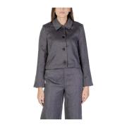 Polyester Blazer Collectie voor Vrouwen Jacqueline de Yong , Gray , Da...