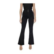 Zwarte Katoen Stretch Jeans Only , Black , Dames