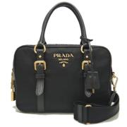 Pre-owned Canvas handbags Prada Vintage , Black , Dames