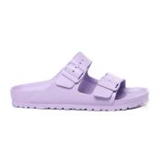 Lila Monochrome Gesp Sandalen Birkenstock , Purple , Dames