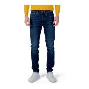 Blauwe Skinny Jeans met Elastaan GAS , Blue , Heren