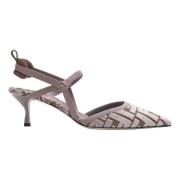 Lage Hak Pumps Fendi , Purple , Dames