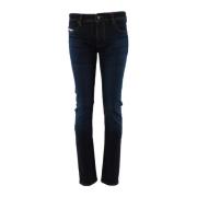 Blauwe Skinny Fit Jeans voor Heren Diesel , Blue , Heren