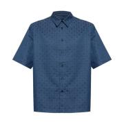 Monogram Jacquard Shirt Givenchy , Blue , Heren