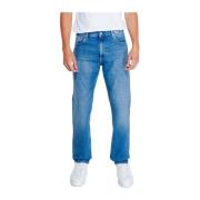 Blauwe Katoenmix Jeans Collectie Calvin Klein Jeans , Blue , Heren