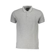 Grijs Katoenen Poloshirt met Borduurwerk Cavalli Class , Gray , Heren