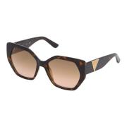 Havana Zonnebril met Bruin Shaded Glazen Guess , Brown , Dames