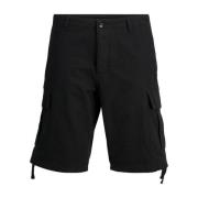 Katoenen Bermuda Shorts Collectie voor Mannen Jack & Jones , Black , H...