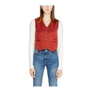 Rode getailleerde vestjas Vero Moda , Red , Dames