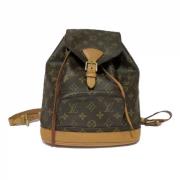 Pre-owned Canvas backpacks Louis Vuitton Vintage , Brown , Dames