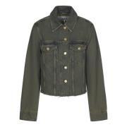 Denim Jack Ganni , Green , Dames