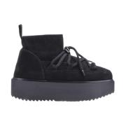 Klassieke Lage Platform Sneakers Schoenen Inuikii , Black , Dames