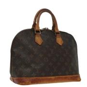 Pre-owned Canvas handbags Louis Vuitton Vintage , Brown , Dames