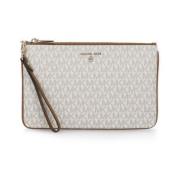 Canvas Pochette met Afneembaar Handvat en Kaarthouders Michael Kors , ...