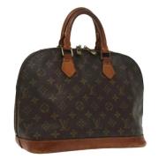 Pre-owned Canvas handbags Louis Vuitton Vintage , Brown , Dames