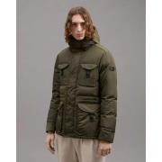 Khaki Puffer Jacket Peuterey , Green , Heren