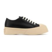 Zwarte leren sneakers Marni , Black , Heren