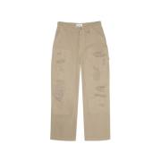 Denim Sand Destroy Dubbele Kniebroek Études , Beige , Heren