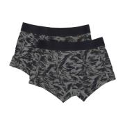 Donkergroen/Zwart Grafische Boxershorts 2-Pack Alpha Industries , Gray...