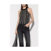 Stijlvolle Gebreide Top Luisa Cerano , Black , Dames