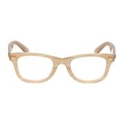 Vierkante montuur bril Ray-Ban , Beige , Unisex