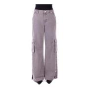 Stijlvolle ritsbroek met strass-details Blugirl , Gray , Dames