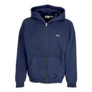 Ritshoodie Fleece Pigment Navy Sweatshirt Obey , Blue , Heren