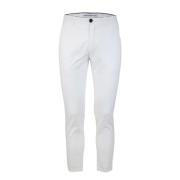 Witte Chino Slim Fit Broek Department Five , White , Heren