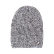 Grijze Winter Mohair Beanie Muts Baldinini , Gray , Dames