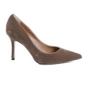 Fluwelen pump met 8,5 cm hak 19v69 Italia , Beige , Dames