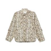 Beige Front Press-Stud Buitenkleding Isabel Marant , Multicolor , Dame...