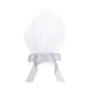 Witte Sluier Strik Haaraccessoire Maison Michel , White , Dames