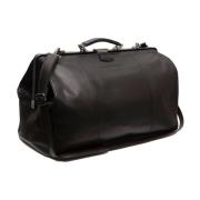 Corfu Weekender Leren Tas The Chesterfield Brand , Black , Unisex