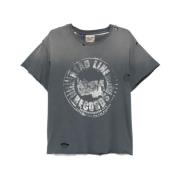 Versleten Grafische Print T-shirt Gallery Dept. , Gray , Heren