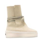 Witte Leren Veterschoenen Fear Of God , Beige , Dames